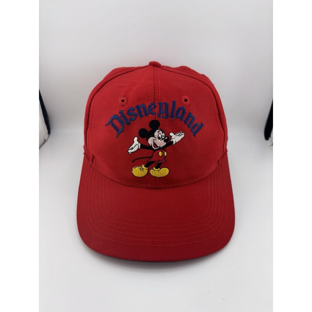 Vintage Disneyland Embroidered Mickey Mouse Hat Red